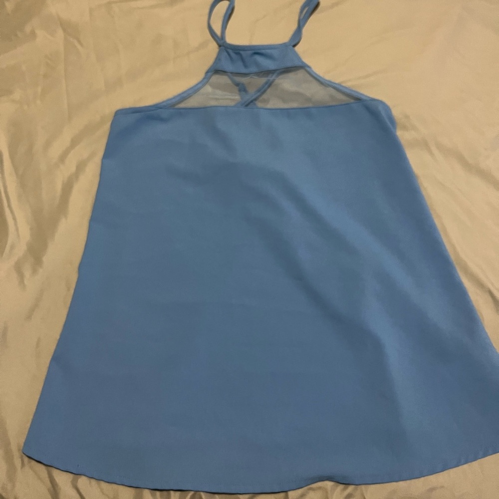 Light Blue TOBI Racerbank Tank Top